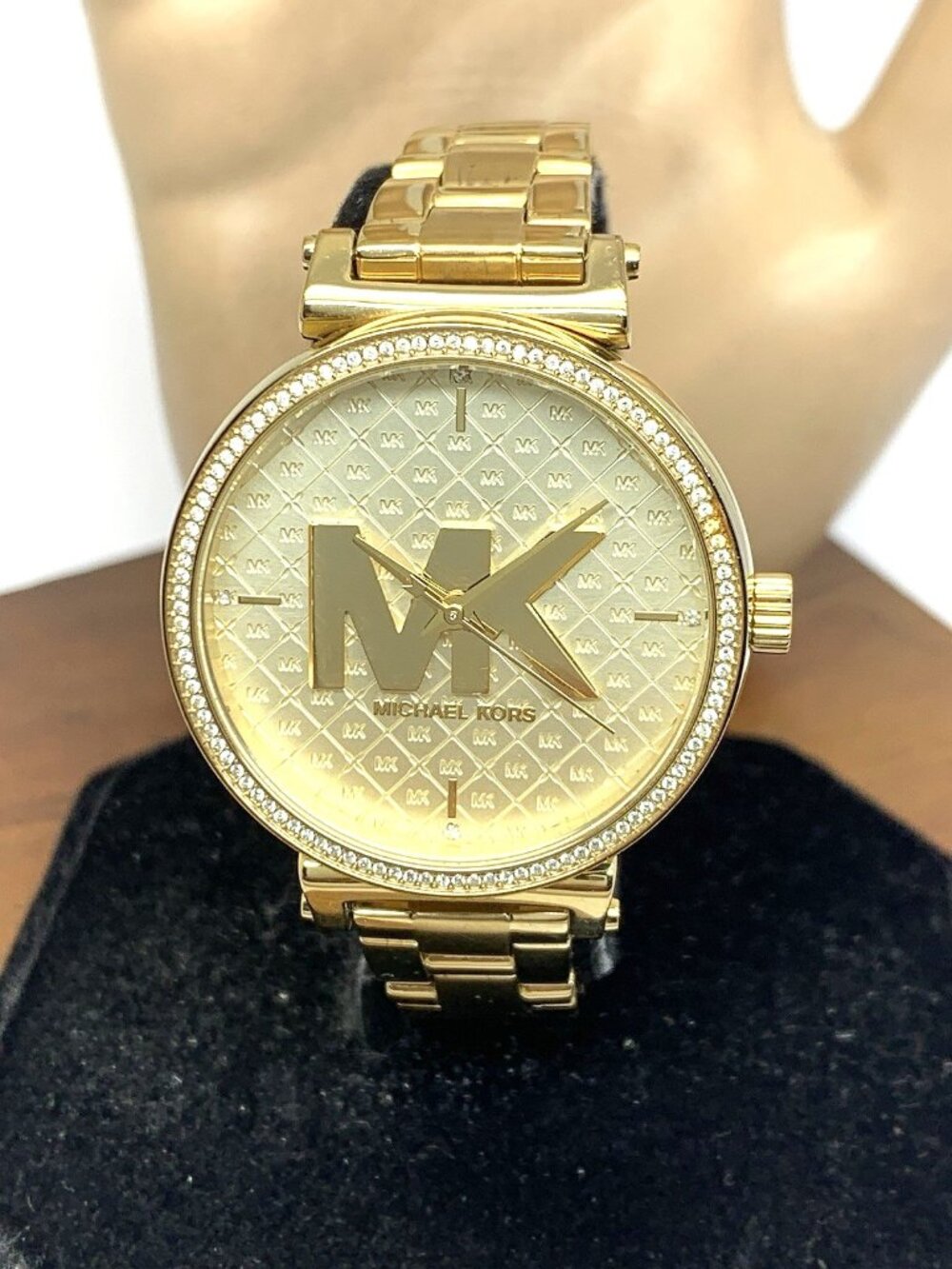 Michael Kors Women's Watch MK4334 Sofie Gemmed Quartz Gold Stainless Steel 36mm